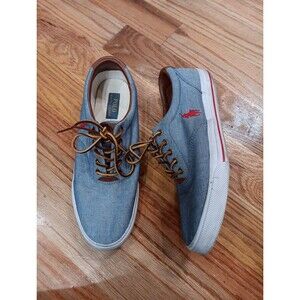 Men’s Polo‎ Ralph Lauren Vaughn Light Blue Denim Casual Shoes Sneakers Size 11.5